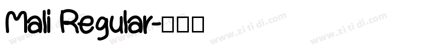 Mali Regular字体转换